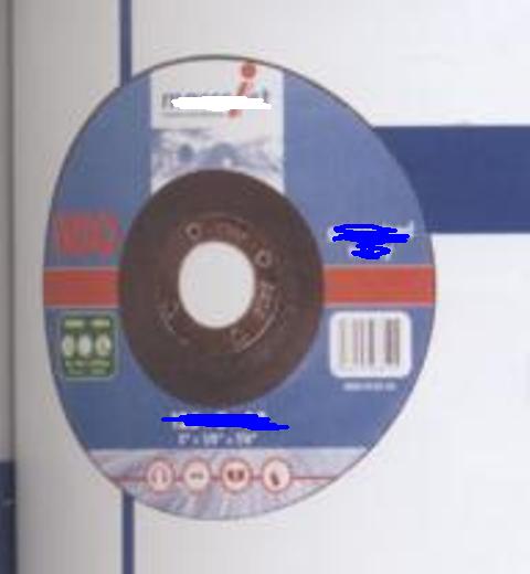 AGGLOMERATED ABRASIVE DISC.OF OTHER MATERIALS.NOT OF ARTIFICIAL ABRASIVE.MADE UP OF VARIOUS DERIVATIVES OF METALS AND COMPONENTS BOUND WITH A RESIN. FOR CUTTING. FOR WORKING STONE.CIRCULAR IN SHAPE.DIAMETER 100MM.THICKNESS 3MM. BORE SIZE 16.0MM.PACKAGED IN  CARTONS OF 10 IN A CARDBOARD PRESENTATION BOX