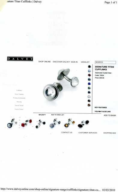 STAINLESS STEEL CUFF-LINKS WITH SWAROVSKI CLEAR CRYSTAL GLASS STONE. PACKAGED IN A PLASTIC AND PAPER GIFT BOX.