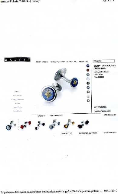 STAINLESS STEEL CUFF-LINKS WITH LAPIZ LAZULI STONE AND 9CT GOLD DESIGN. PACKED IN A PLASTIC AND PAPER GIFT BOX.