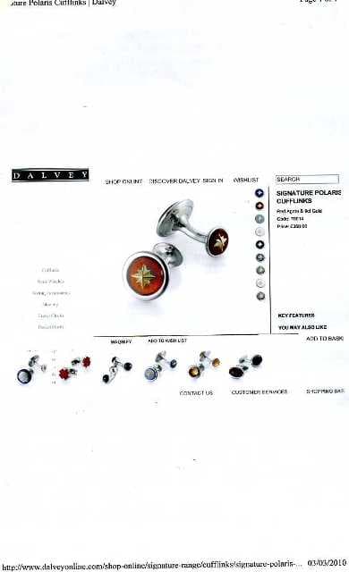 STAINLESS STEEL CUFF-LINKS WITH RED AGATE STONE AND 9CT GOLD DESIGN. PACKED IN A PLASTIC AND PAPER GIFT BOX.