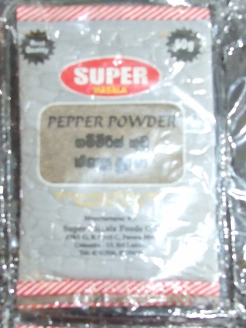 PEPPER POWDER - SPICE MADE ENTIRELY FROM PEPPERS. PUT UP FOR RETAIL SALE.