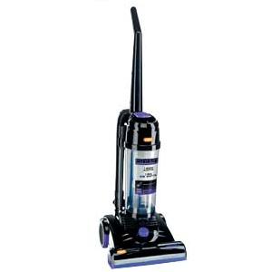 1800 WATT BAGLESS UPRIGHT VACUUM CLEANER WITH 2M HOSE.  3 LITRE DUST CAPACITY.  HEPA FILTRATION.  CORD STORAGE.  FOOT OPERATED ON/OFF CONTROL.  INCLUDES CREVICE TOOL AND PLASTIC WAND.  ON BOARD TOOL STORAGE.  PLASTIC EXTENSION TUBES.  FLOOR HEAD ADJUSTS FOR DIFFERENT FLOOR TYPES.  3 CARPET HEIGHT ADJUSTMENTS.  6M POWER CORD.  WEIGHT 6.6KG.  BLACK WITH YELLOW AND PURPLE TRIM.