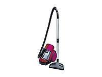 1800 WATT SLEDGE STYLE BAGLESS VACUUM CLEANER WITH AUTOMATIC CABLE REWIND AND HEPA FILTER.  MAXIMUM VOLUME OF DUST COLLECTOR: 4 LITRES.  POWER SUPPLY MAINS.  METAL TELESCOPIC TUBE.  WITH INTEGRATED TOOLS, HARD FLOOR BRUSH AND ANIMAL BRUSH.  PINK.