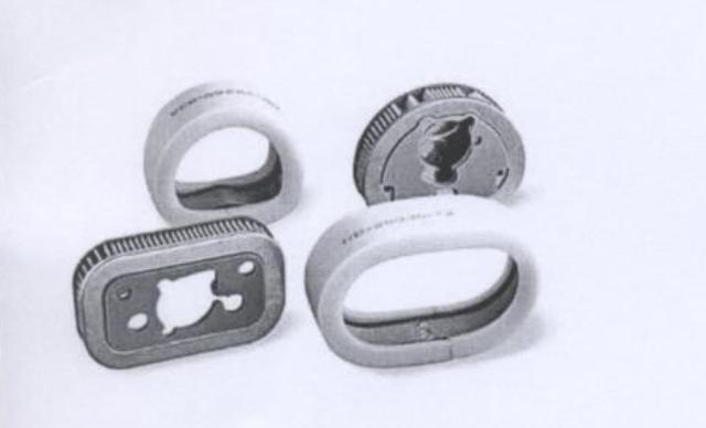 ASSEMBLY WITH ALUMINIUM BACKPLATE AND FOAM WITH MESH AIR FILTER ELEMENTS FOR MOTORCYCLE