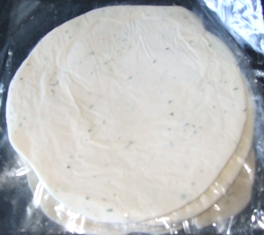 FROZEN ONION PARATHA (UNLEAVENED FLATBREAD) CONTAINING WHEAT FLOUR, WATER, PALM OIL, MARGARINE (CONTAINING HYDROGENATED PALM OIL), SUGAR, ONION AND SALT. THE PARATHA IS IN THE FORM OF A DISC SHAPED DOUGH THAT HAS BEEN FROZEN.  IT IS INTENDED TO BE PAN-COOKED OR GRILLED BEFORE CONSUMPTION.  THE PARATHA IS PRESENTED IN A PLASTIC POUCH IN QUANTITIES OF SIX, NET WEIGHT 480G.