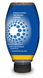 A PREPARATION FOR REMOVING STAINS FROM AND POLISHING ARCHITECTURAL GLASS.  SUPPLIED IN A PLASTIC BOTTLE MEASURING 25OZ.  WORKS MORE EFFECTIVELY THAN OTHER STAIN REMOVERS OR POLISHES TO REMOVE STUBBORN STAINS FROM ARCHITECTURAL GLASS SURFACES.  EFFICIENTLY REMOVES MOST CORROSION INCLUDING STUBBORN CALCIUM, MAGNESIUM, IRON, AND SILICATE STAINS WITHOUT MECHANICAL BUFFING.  OUTSTANDING PERFORMANCE ON PRECAST CONCRETE STAINS.  NON-GREASY PASTE MAKES RINSING EASIER AND FASTER.  SUPERIOR GLASS POLISHER - RESTORES WINDOW TO 'LIKE NEW' CONDITION.  ENVIRONMENTALLY FRIENDLY.  EXCELLENT FOR RESIDENTIAL, COMMERCIAL, CLASS A, AND POST CONSTRUCTION STAIN REMOVAL PROJECTS.  FRESH CITRUS FRAGRANCE.