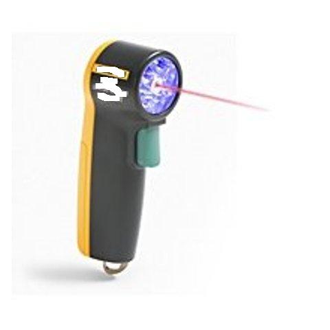 GAS LEAK DETECTOR WITH FLASHLIGHT. LOCATES REFRIGERANT GAS LEAKS IN AIR CONDITIONING SYSTEMS. IT DETECTS THE PRESENCE OF THE GAS (REFRIGERANT) BY MEANS OF UV LED'S.