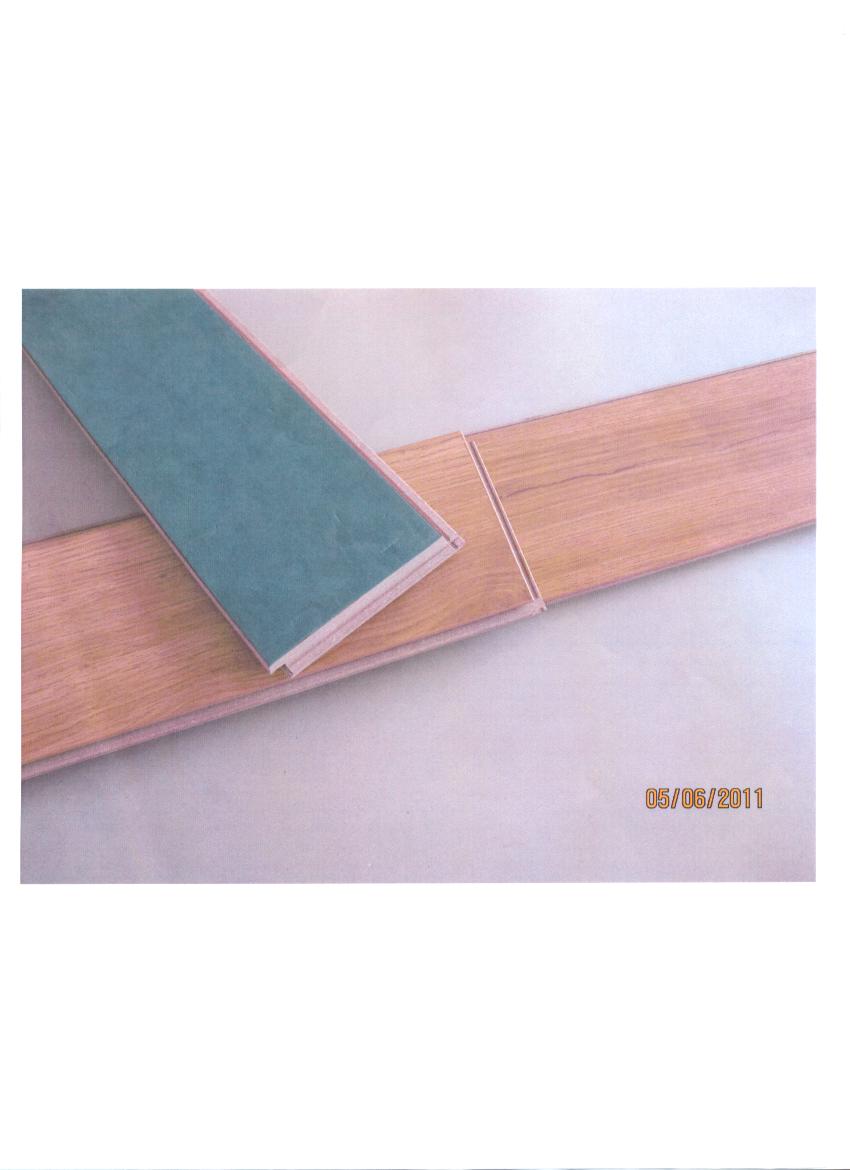 LAMINATE FLOORING MADE FROM HIGH DENSITY FIBREBOARD.THE CORE IS MADE OF WOOD OF A DENSITY EXCEEDING 0.8 G/CM 3 AND HAS BEEN TONGUE AND GROOVED . THE FLOORING HAS DECOR PAPER PRESSED ON THE FIBREBOARD. PLANK DIMENSION IS 1213MM X 126MM X 12.3MM. MEDIUM EMBOSSED.