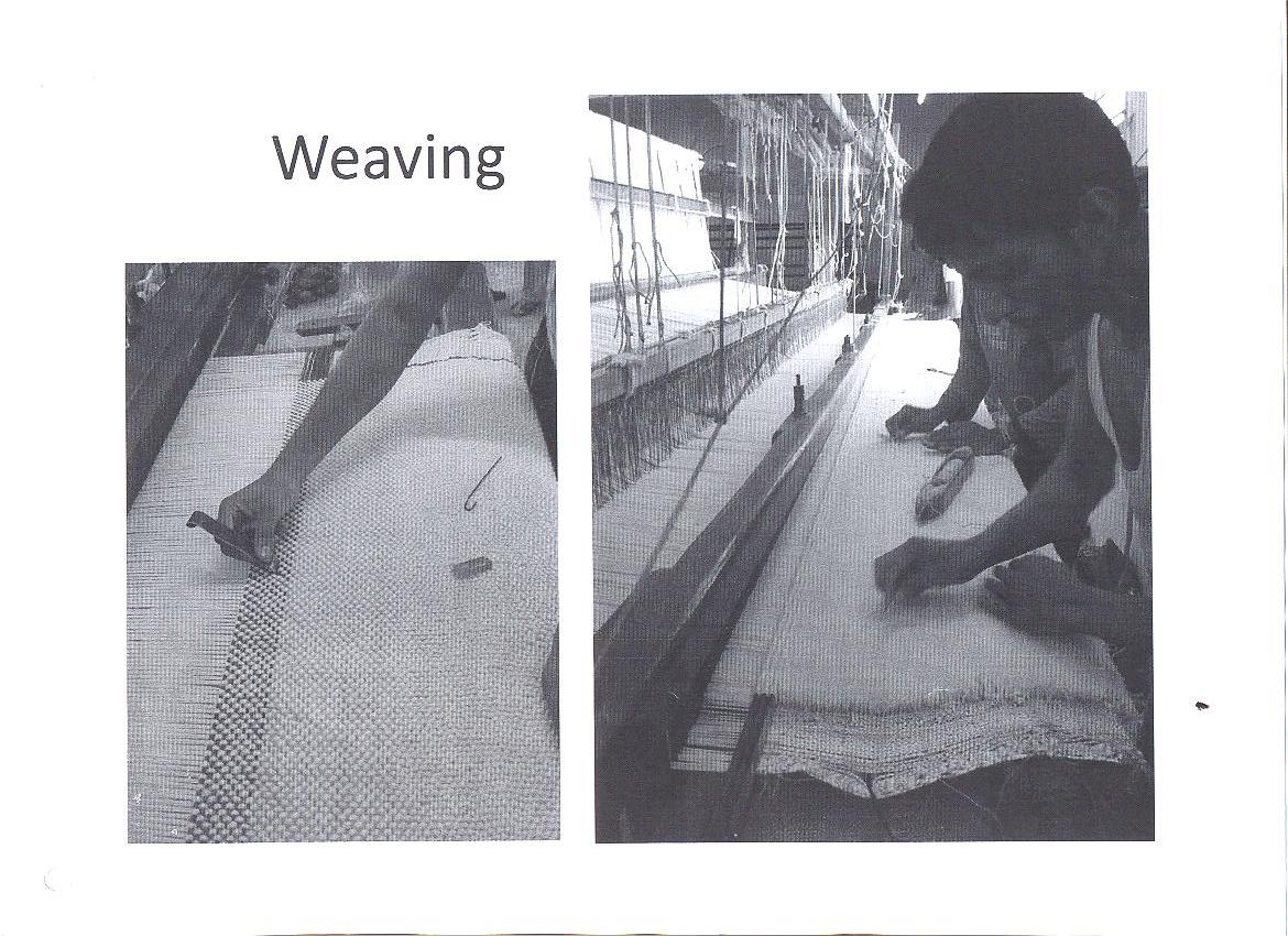 A HAND WOVEN CARPET. WITHOUT PILE. OF WOOL YARN. DYED SINGLE COLOUR. CAN BE WOVEN TO 5M WIDE AND 20M IN LENGTH.  AFTER WEAVING A LATEX BACKING IS APPLIED WITH AN OPTIONAL SECONDARY BACKING OF JUTE OR COTTON APPLIED TO PROVIDE A SUPERIOR FINISH. PLAIN DESIGN WITHOUT PATTERN.