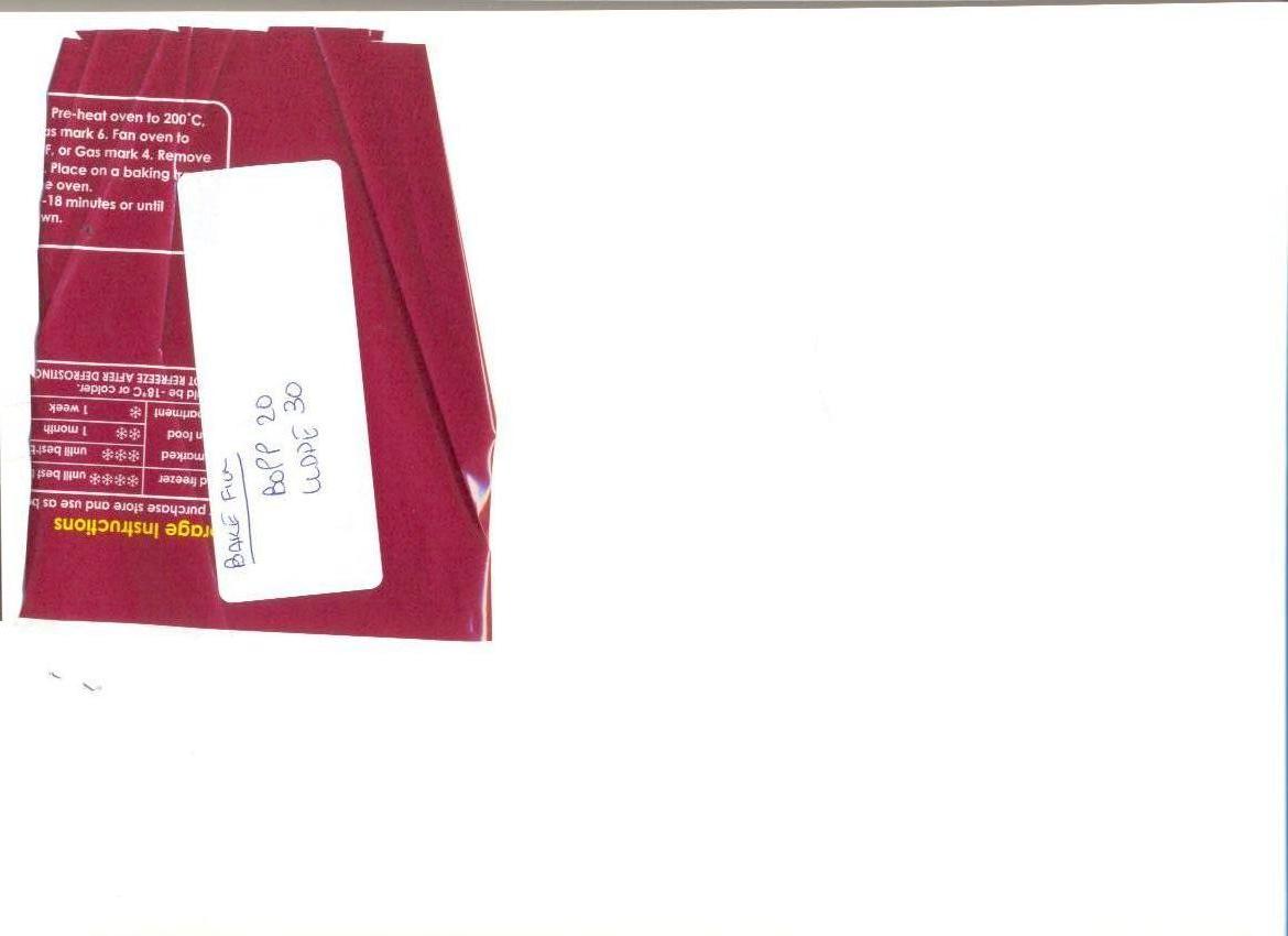 LAMINATED FILM OF BDPP (BIAXIALLY ORIENTED POLYPROPYLENE) OF POLYETHEYLENE WITH SPECIFIC GRAVITY OF 0.92. 20 MICRON THICK,  LAMINATED TO LLDPE (LINEAR LOW DENSITY POLYETHYLENE) OF 30 MICRON THICK, IMPORTED IN ROLLS FOR USE IN THE FOOD PACKAGING INDUSTRY.