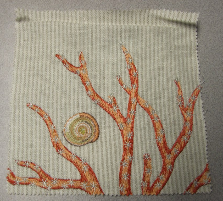 WOVEN EMBROIDERED FABRIC. VISIBLE GROUND FABRIC OF LINEN, WITH EMBROIDERED PATTERN OF VISCOSE. TOTAL FIBRE CONTENT 80% LINEN AND 20% VISCOSE. WEIGHING 289 GRAMS PER METRE SQUARED. WIDTH 128CM. NOT MANUFACTURED ON A HAND LOOM. VALUE EXCEEDS 17.5 EUROS PER KG NET WEIGHT.