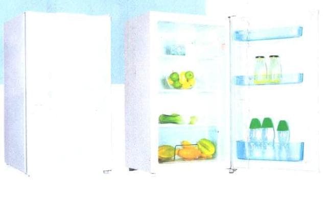 AN UNDER COUNTER LARDER REFRIGERATOR WITH A STORAGE CAPACITY OF 94 L (3.3 cu.ft).  THE REFRIGERATOR IS DESIGNED TO FIT NEATLY UNDER STANDARD HEIGHT WORKTOPS.  IT HAS THREE WIRE SHELVES, A VEGETABLE BOX AND ON DOOR STORAGE.  THE DOOR IS REVERSIBLE AND IT HAS ADJUSTABLE LEGS.  IT IS CFC FREE.  DIMENSIONS: 480 X840 X 500 MM. WEIGHT: 24 KG.  COLOUR: WHITE.