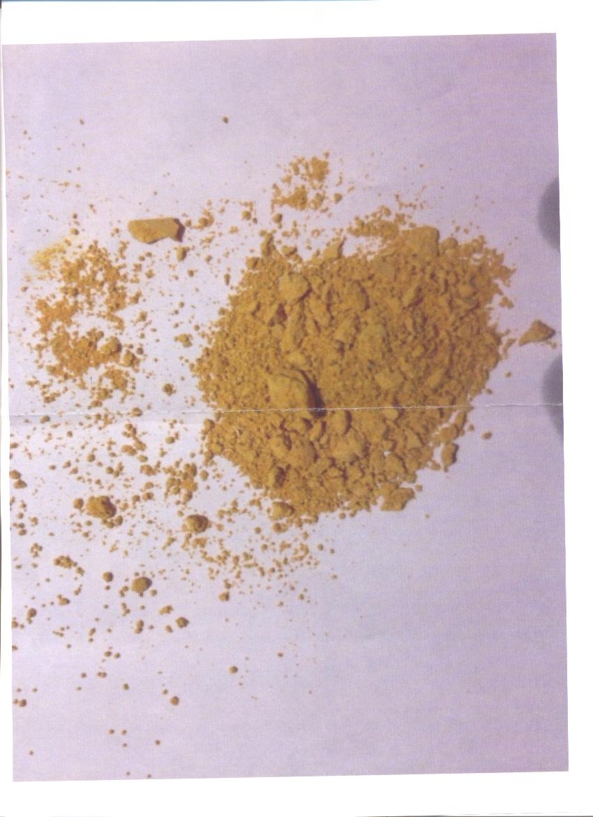 POWDERED TURMERIC EXTRACT FOR THE MANUFACTURE OF FOOD SUPPLEMENT CAPSULES.