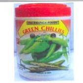 A PICKLE CONTAINING GREEN CHILLIES OF THE GENUS CAPSICUM, SALT, COTTONSEED OIL, DRIED MANGO, FENUGREEK, FENNEL, TURMERIC,  CORIANDER, CUMIN, NIGELLA, BISHOP'S WEED, MUSTARD POWDER AND PRESERVATIVE SODIUM BENOZATE (E211). NO ADDED SUGAR, ACETIC ACID OR VINEGAR. CONTAINED IN AN 800 GRAMMES PLASTIC JAR.