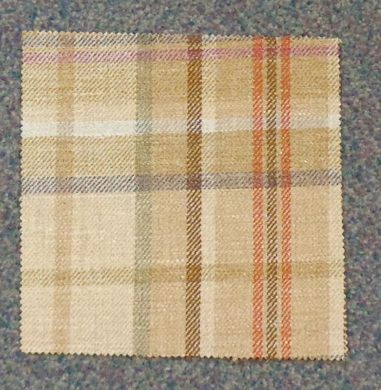 WOVEN FABRIC OF CARDED WOOL. OF 75% WOOL AND 25% LINEN. HAVING A WEIGHT OF 375 GRAMS PER METRE SQUARED. WIDTH 144CM.