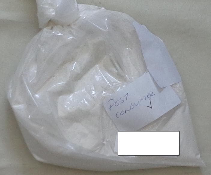 WASTE PVC PLASTIC OBTAINED FROM DISUSED WINDOW FRAMES. THE WINDOW FRAMES ARE RECYCLED BY REMOVING THE NON PVC ITEMS AS MUCH AS POSSIBLE, BY PROCESSES SUCH AS SHREDDING, AIR DENSITY SEPARATION, GRANULATION, AND OPTICAL SORTING. HOWEVER THERE IS ALWAYS A SMALL PERCENTAGE OF OTHER RESIDUE IN THE FINAL PRODUCT, SUCH AS METAL, NYLON, POLYPROPYLENE AND WOOD. THIS FINAL PRODUCT IS IN POWDER FORM AND CAN BE USED TO MAKE LOW GRADE ITEMS SUCH AS PIPING.