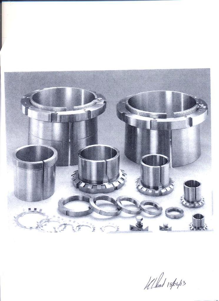 H294 ADAPTER SLEEVE USED IN A BEARING HOUSING. MADE OF STEEL.