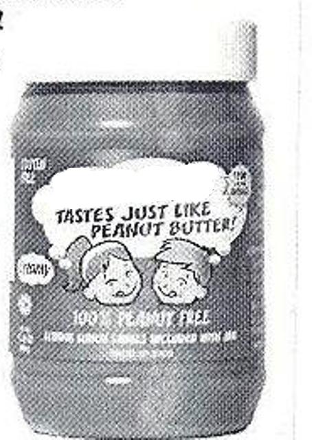 A PEANUT BUTTER TYPE SPREAD CONTAINING A NUT FREE ALTERNATIVE. CONTAINS SOY  AND SUGAR. PACKAGED IN 500G JARS.