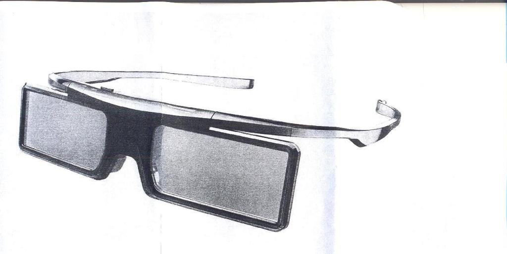 3D GLASSES, USING BLUETOOTH WIRELESS TECHNOLOGY. EACH EYE GLASS CONTAINS A LIQUID CRYSTAL WHICH HAS THE PROPERTY OF BECOMING OPAQUE WHEN A VOLTAGE IS APPLIED, BEING OTHERWISE TRANSPARENT.  THE GLASSES ARE CONTROLLED BY A TIMING SIGNAL THAT ALLOWS THE GLASSES TO ALTERNATELY BLOCK ONE EYE, AND THEN THE OTHER, IN SYNCHRONISATION WITH THE REFRESH RATE OF THE SCREEN. THE TIMING SYNCHRONISATION TO THE VIDEO EQUIPMENT/TELEVISION IS ACHIEVED VIA A BLUETOOTH LINK TRANSMITTER. THE LENSES ARE OF GLASS. CONTRAST RATIO 1000:1.  RUNNING HOURS ON A NEW BATTERY: >200HOURS. DIMENSIONS: 167(W) X 80(D) X 35MM (H).