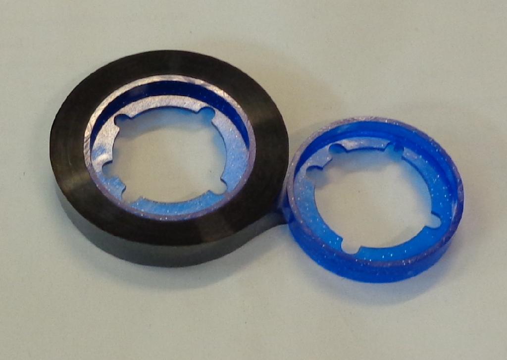 BLACK POLYMER BACKED INDENT RIBBON. USED FOR INDENT PRINTING OR INFILL AND IS A TECHNIQUE WHEREBY CHARACTERS ARE STAMPED INVERSELY AND INFILLED WITH A COLOURED MEDIA WHICH IS HELD ON A PLASTIC CARRIER RIBBON. WIDTH OF RIBBON 7MM.