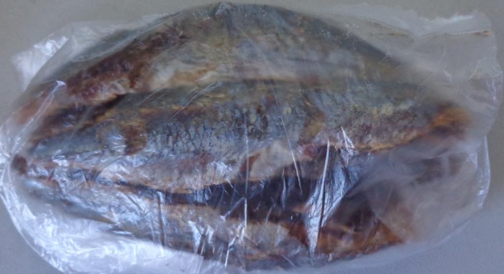 SMOKED WHOLE HERRING (CLUPEA HARENGUS). FROM GHANA