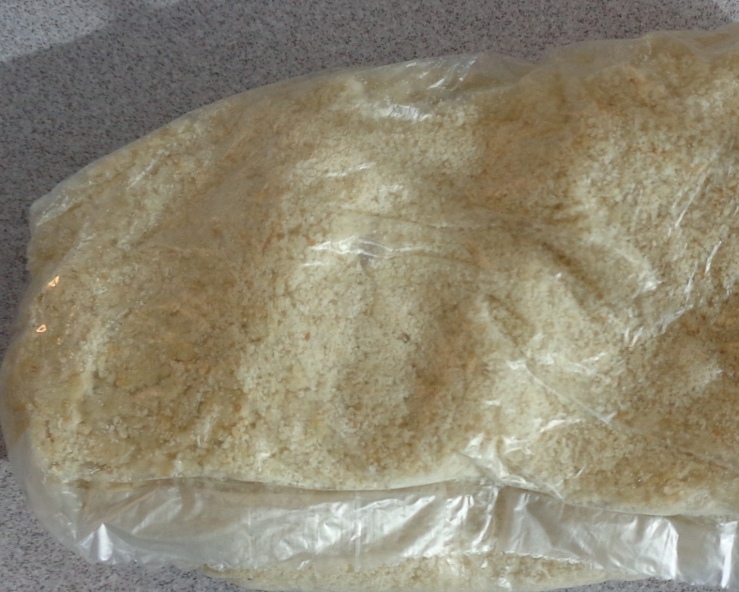 AGUSHI - DRIED MELON SEED (CUCUMEROPSIS MANNII) POWDER. FROM GHANA