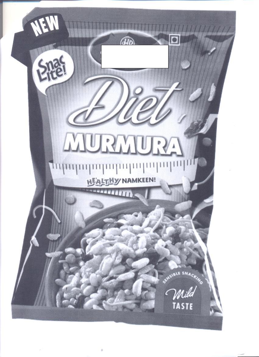 DIET MURMURA HEALTHY NAMKEEN. RICE BASED INDIAN SNACK. INGREDIENTS; PUFFED RICE, VEGETABLE OIL (PEANUT) , RICE FLAKES , ROASTED SPLIT GRAM, GRAM PULSE.