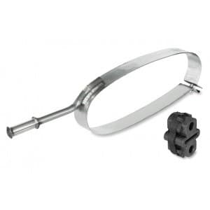 SILENCER BODY BANDS. THE BANDS FIT AROUND THE SILENCER ON AN AUTOMOTIVE EXHAUST TO HELP SECURE THE EXHAUST TO THE VEHICLE. THE BANDS ARE MADE FROM STEEL AND CLAMP TO THE BODY OF THE SILENCER VIA A TIGHTENING NUT. THE BANDS WILL BE INDIVIDUALLY BAGGED AND BOXED.
