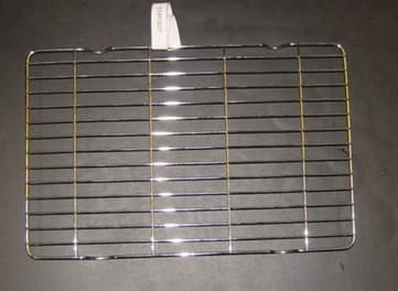 GRILL PAN RACK (TRIVET) IT IS  MILD STEEL NICKEL CHROME SURFACE PLATED, AND  FITS INSIDE A SPECIFIC GRILL PAN IN AN ELECTRIC OR GAS COOKER. THIS HOLD THE FOOD AT THE CORRECT DISTANCE FROM THE HEAT FOR COOKING AND ALLOWS EXCESS FAT FROM FOOD TO DRIP THROUGH TO THE GRILL PAN.
