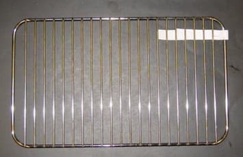 GRILL PAN RACK (TRIVET) IT IS  MILD STEEL NICKEL CHROME SURFACE PLATED, AND  FITS INSIDE A SPECIFIC GRILL PAN IN AN ELECTRIC OR GAS COOKER. THIS HOLD THE FOOD AT THE CORRECT DISTANCE FROM THE HEAT FOR COOKING AND ALLOWS EXCESS FAT FROM FOOD TO DRIP THROUGH TO THE GRILL PAN.