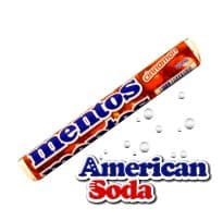 Mentos Cinnamon  CANDIES .INGREDIENTS INCLUDE SUGAR, GLUCOSE SYRUP, HYDROGENATED COCONUT OIL, RICE STARCH, GELLING AGENTS ( GUM ARABIC, GELATIN, GUM), CINNAMOM, SALT, EMULSIFIER (sucrose, esters of fatty acids), natural and artificial flavours, artificial colour (E129) glazing agents (carnauba wax, beeswax). IN A NET WEIGHT OF 37.5G