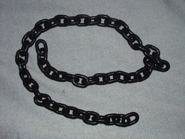 GRADE 80 ALLOY STEEL WELDED LINK CHAIN. WITH A CROSS SECTIONAL DIMENSION MEASURING LESS THAN 16mm.