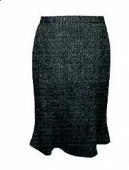 WOVEN SKIRT FOR WOMEN.  REACHING DOWN TO BELOW THE KNEE. PARTIAL OPENING AT THE BACK FASTENED BY ZIP AND BUTTON AT WAIST. PARTIALLY ELASTICATED.  LINED.  HEMMED AT BASE. OF POLYESTER.
