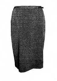 A WOVEN SKIRT FOR WOMEN. DESIGNED TO COVER LOWER PART OF THE BODY FROM WAIST TO KNEE. WITH A PARTIAL OPENING WITH 1 CONCEALED ZIP AND 1 BUTTON TO FASTEN AND SIDE BACK, ELASTIC AROUND THE WAISTBAND. FULLY LINED WITH ACETATE. GARMENTS LENGTH IS 69CM EXACTLY, FROM CENTER BACK. THE GARMENT IS MADE FROM 70 PER CENT POLYESTER, 24 PER CENT VISCOSE AND 6 PER CENT ELASTANE.