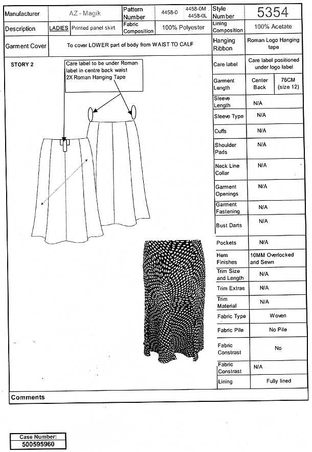 WOMENS WOVEN PANEL SKIRT. REACHING DOWN TO  THE CALF. WITH ELASTICATED WAISTBAND. OF POLYESTER.