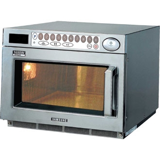 MICROWAVE OVEN OF A TYPE DESIGNED FOR COMMERCIAL USE. THE OVEN HAS A 26L INTERIOR CAPACITY AND  OUTPUT POWER.1300 WATT KEYPAD VERSION. IDEAL FOR USE IN LOCATIONS SUCH AS CAFES,FISH AND CHIP SHOPS,SWEET AREAS, LOW VOLUME VENDING SITES, OFFICES, SHOPS, HOSPITAL WARDS AND UNIVERSITY DORMITORIES. OUTPUT POWER 1300W, POWER REQUIREMENT 13 AMP SOCKET, OVEN CAPACITY 26 LITRES/0.9CU FT, WITH A STAINLESS STEEL INTERIOR AND EXTERIOR. EXTERNAL DIMENSIONS 460X378X520MM.INTERNAL DIMENSIONS 365X190X365 MM. APPROXIMATE WEIGHT 32 KG.