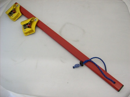 A ROPE GRIPPING DEVICE MANUFACTURED FROM ALUMINIUM AND STEEL.  USED AS PART OF A PULLEY OR WINCH SYSTEM IN A RESCUE OR OTHER HEIGHT-EMERGENCY SITUATION FOR LIFTING A CASUALTY TO SAFETY. ACTS AS A HAND OPERATED LEVER WITH TWO GRIPS FOR FEEDING THE ROPE UP AND THROUGH A LIFTING MECHANISM.