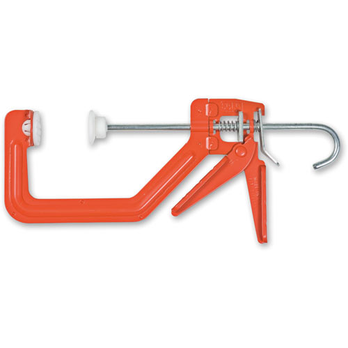 HAND TOOL CLAMP MADE OF STEEL. THE USED TO CLAMP & POSITION PIECES OF WOOD WORK . WOODWORKING CLAMP.