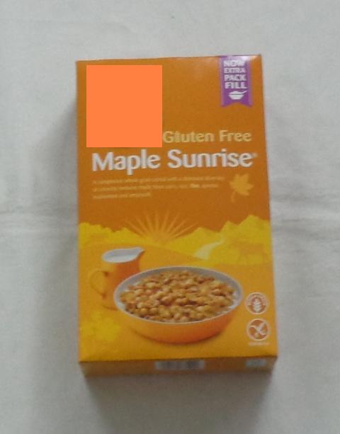 WHOLE GRAIN BREAKFAST CEREAL. INGREDIENTS: WHOLE GRAIN CORN MEAL, RAW CANE SUGAR, BROWN RICE FLOUR, CORN MEAL, YELLOW CORN FLOUR, INULIN, QUINOA PUFFS, MAPLE SYRUP, FLAX SEEDS, NATURAL MAPLE FLAVOUR, BUCKWHEAT FLOUR, QUINOA, SEA SALT, AMARANTH AND MOLASSES. ANTIOXIDENT TOCOPHEROL-RICH EXTRACT. PRESENTED IN A PRINTED CARDBOARD BOX. WEIGHT 332g.