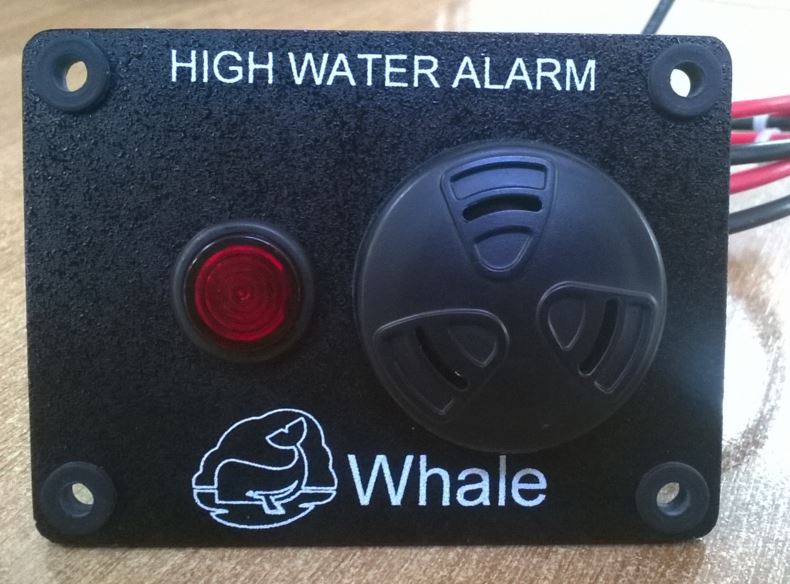 12V DC HIGH BILGE WATER ALARM PANEL. PANEL CONSISTS OF AN LED TYPE LIGHT AND A BUZZER MOUNTED ON A 75MMX55MM METAL PLATE. IT WILL INSTALLED INTO MARINE APPLICATIONS. THE ALARM PANE WILL BE FITTED TO THE INSTRUMENTATION PANEL ON BOATS TO WARN OF A HIGH LEVEL OF BILGE WATER. BULK PACKAGING - BROWN CARDBOARD BOX