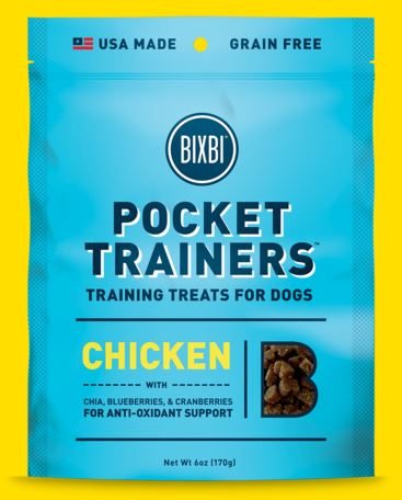 CHICKEN LIVER TREATS FOR DOGS. INGREDIENTS: CHICKEN LIVER, POTATO STARCH, DRIED WHEY, POTATO FLOUR, VEGETABLE GLYCERIN, FLAXSEED, LECITHIN, CHIA POWDER, DRIED BLUEBERRY, DRIED CRANBERRY, SALT, LACTIC ACID, CITRIC ACID, TURMERIC, ROSEMARY, MIXED TOCOPHEROLS. MANUFACTURING PROCESS: TRAINERS ARE MIXED AND SENT THROUGH A HOT EXTRUSION. MANUFACTURED IN OHIO/UTAH, USA