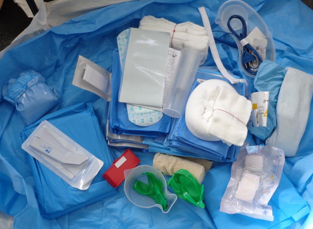 A STERILE MEDICAL DEVICE FOR SINGLE USE IN THE FORM OF A KIT. IT IS FOR THE DELIVERY OF DIATHERMIC TREATMENT VIA A CAUTERY PENCIL. IT ALSO CONTAINS PERIPHERAL COMPONENTS TO THE SUPPORT THE PROCEDURE AND MANTAIN A STERILE FIELD. THIS INCLUDES BANDAGES, STERILE WRAP, SYRINGES WITH NEEDLES, BLADES, DISPOSAL BAGS AND THE CAUTERY PENCIL WITH BLADE AND SKIN STAPLER.