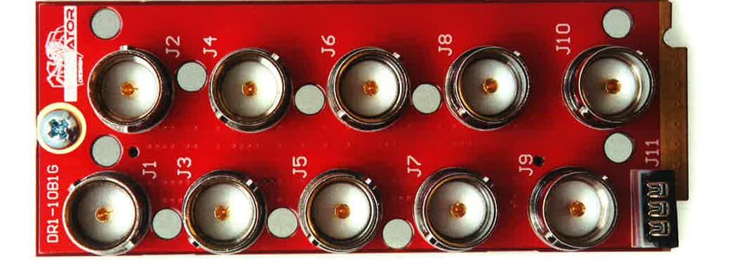 A REAR MODULE THAT CAN BE ATTACHED TO A MULTIVIEWER CARD.
SERVES AS A CONNECTION FUNCTION RATHER THAN ANY PROCESSING OR MANIPULATION OF DATA (SOUND AND VISION) 
FEATURES 10 BNC SDI (CO-AXIAL) CONNECTORS AND 1 SERIAL PORT.
ALLOWS EXTERNAL CONTROL AND FUNCTIONS TO BE ACTIVATED BY THE WAY OF THE CO-AXIAL CONNECTORS WHEN LINKED TO THE MULTIVIEWER CARD.