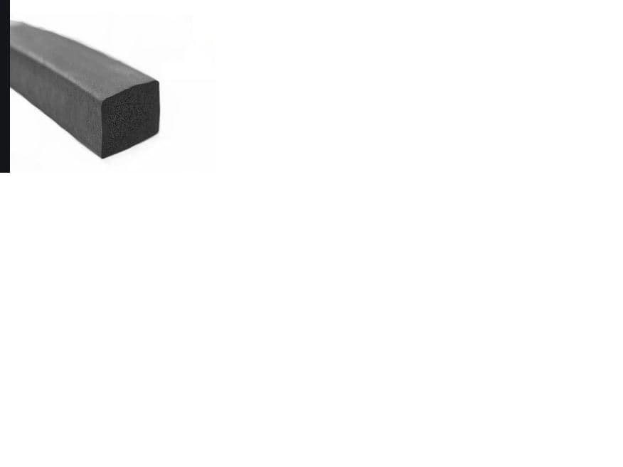 AN EXTRUDED AND WHOLLY VULCANISED 50-90 DUROMETER BLACK/WHITE VITON, FLUOROELASTOMER SOLID THREAD ON SPOOLS. THE THREAD IS MADE FROM ONE CONTINIOUS LENGTH OF SINGLE STRAND VITON WHICH IS NON CELLULAR.  
BISPHENOL CURED AND WITH A MINIMUM FLUORINE CONTENT OF 66%. 
THE CROSS SECTION IS 29 MM X 32MM AND IS RECTANGULAR IN SHAPE. 
THE PRODUCT HAS A SHORE A HARDNESS OF 50 TO 90.