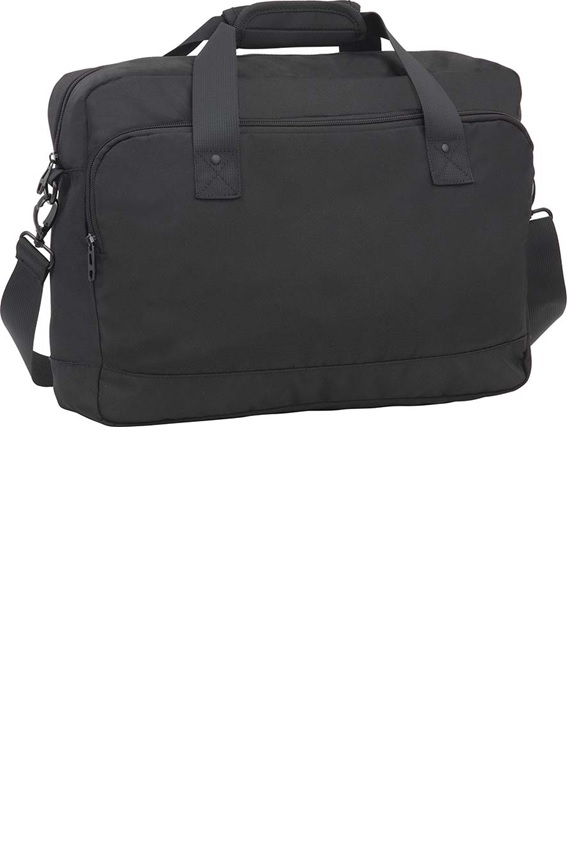 EXECUTIVE STYLISH LAPTOP BUSINESS BAG MADE FROM 900D POLYESTER. TEXTILE MATERIAL TEX CARRY HANDLES AND ADJUSTABLE SHOULDER STRAP WITH METAL FIXTURES. EXTERNAL AND INTERNAL COMPARTMENTS AND PADDED SECTION FOR TECH
