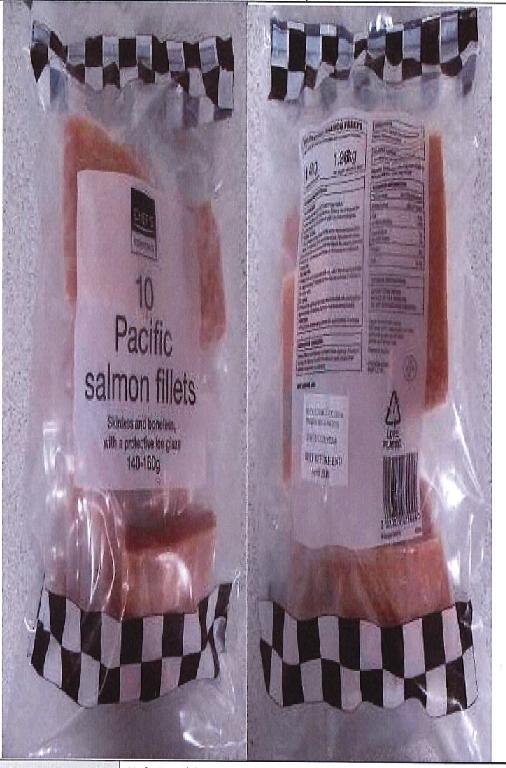RAW, FROZEN, SKINLESS, BONELESS PACIFIC SALMON OF THE SPECIES ONCORHYNCHUS KETA. 1.25 KGS NET WEIGHT PER BAG. 140-160 GRAMMES PER PIECE. PUT UP FOR RETAIL SALE.