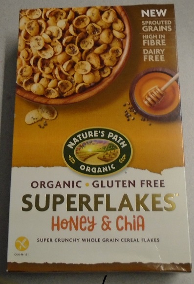 A BREAKFAST CEREAL CONTAINING SPOUTED SORGHUM FLOUR, CORNMEAL, CHIA SEEDS, HONEY, COCONUT PALM SUGAR, HONEY FLAVOUR, AND SEA SALT. THEY HAVE THE APPEARANCE OF BEIGE FLAKES AND ARE INTENDED TO BE EATEN WITH MILK. CONTAINED IN A CARDBOARD BOX WEIGHING 10 OUNCES (284 GRAMMES). PUT UP FOR RETAIL SALE.