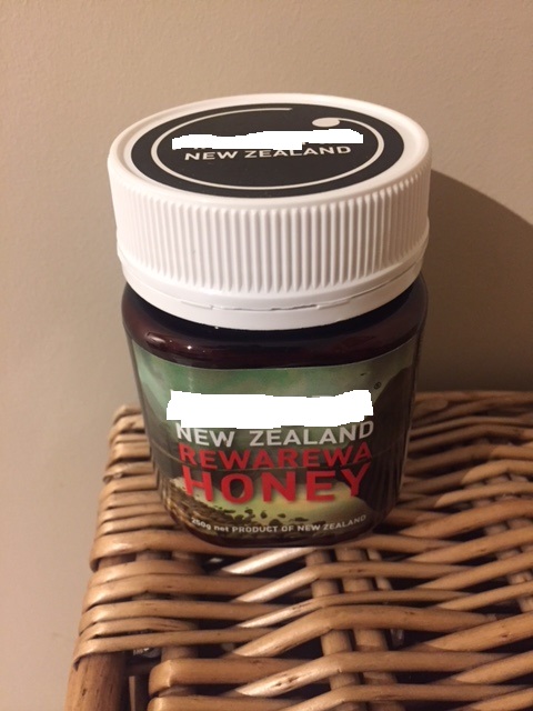 REWAREWA NATURAL HONEY. PUT UP FOR RETAIL SALE IN JARS OF 250 GRAMMES.