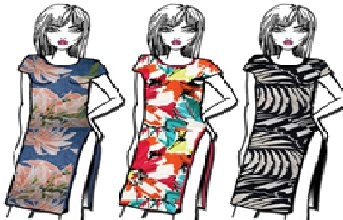 A KNITTED DRESS FOR WOMEN. REACHING DOWN TO BELOW MID-THIGH. ROUND NECK. WITH SHORT CAP STYLE SLEEVES. WITH SIDE VENT SPLIT ON LEFT SIDE. MADE OF 94% POLYESTER AND 6% SPANDEX.