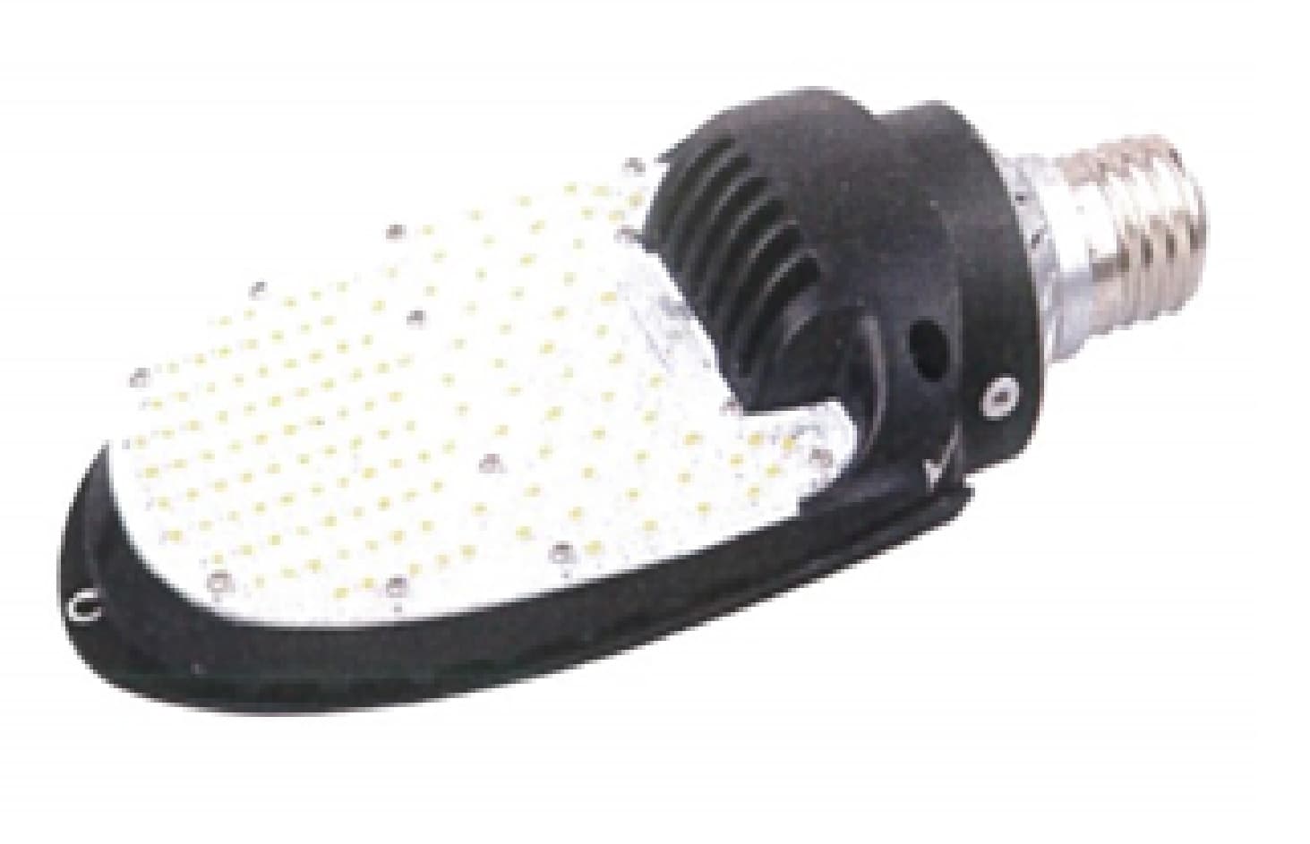 75 WATT ROTATIONAL RETROFIT LED LAMP. COLOUR TEMPERATURE - 4K. CONTAINS INTERNAL LEDS & LED DRIVER. LAMP CASE MADE OF MAGNESIUM ALLOY AND HAS A POLYCARBONATE LENS. LAMP DIMENSIONS ARE 297MM X 138MM X 87MM WITH AN E40 BASE. WEIGHT 1.25KG. 50,000 HOURS RATED LIFE. APPLICATIONS - STREETLIGHTS, FLOODLIGHTS, CANOPY LIGHTS.